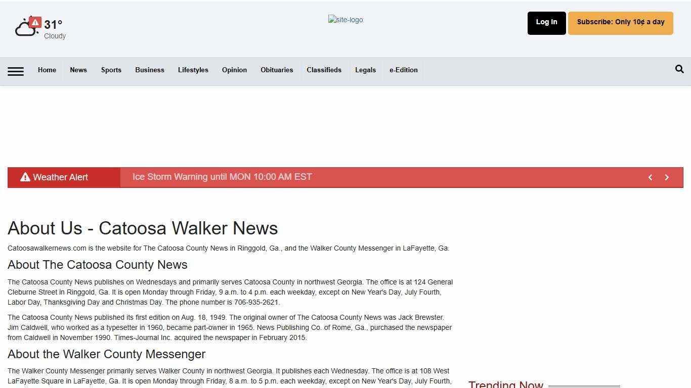 About Us - Catoosa Walker News Site northwestgeorgianews.com